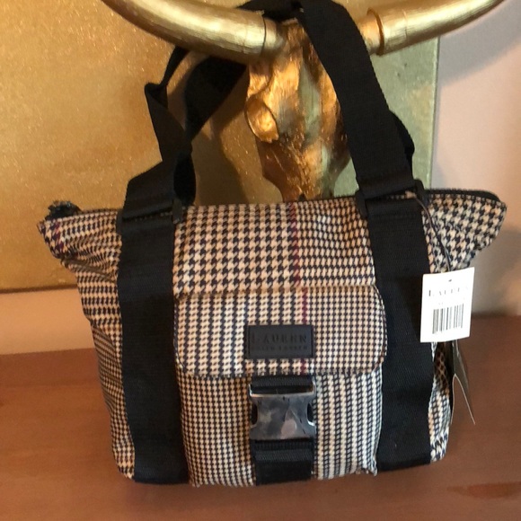 ralph lauren light blue dress ralph lauren checkered bag